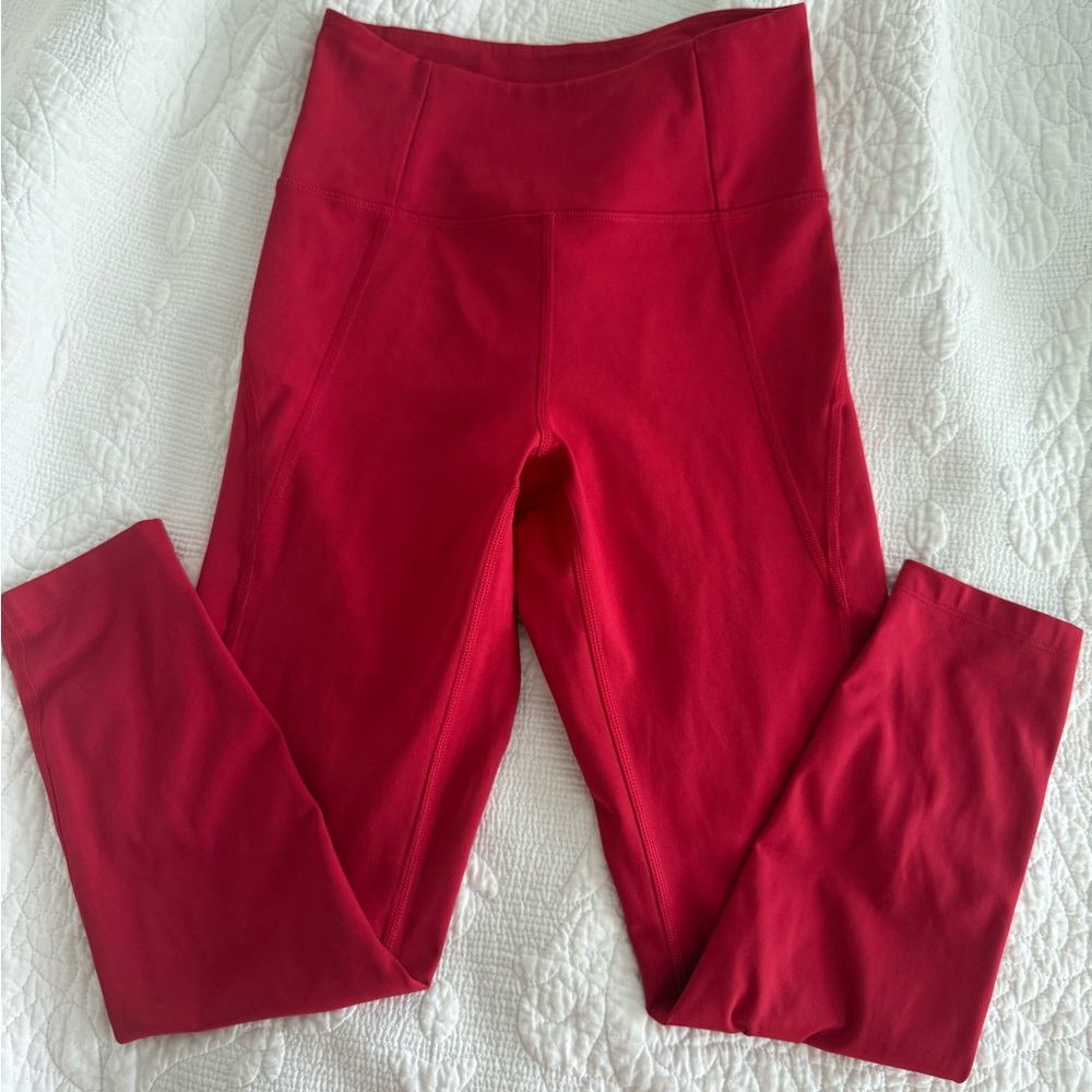 Girlfriend Collective Vibrant Red Leggings